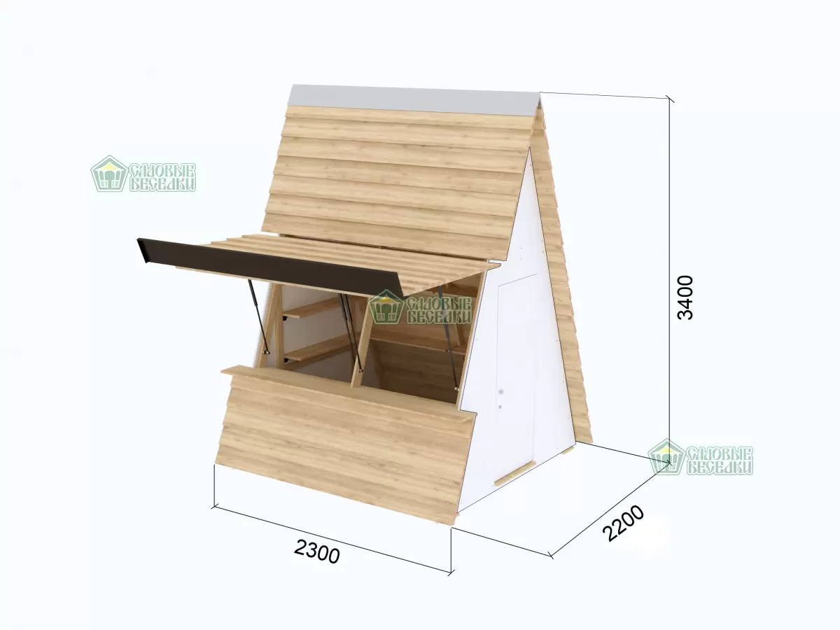 Домик для ярмарки A-frame Dark - фото 8