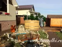 Купель офуро с печкой D=1800 мм. ЛИСТВИННИЦА