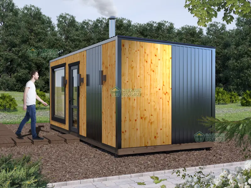 Баня ”Скандинавия” с увеличенной комнатой отдыха 7