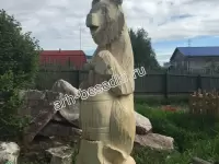 Скульптура "Медведь с бочонком"