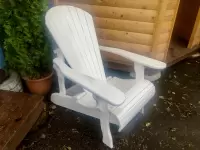 Кресло Адирондак белое фото 3