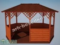 Садовая беседка "Октябрьская"