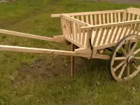 Деревянная телега, берёза