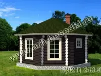 Банька рубленая из бревна