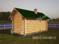 Баня рубленная 3х6