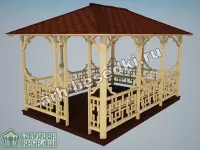 Садовая беседка "Пущино"