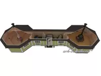 Гриль домик с баней "Гриль комплекс Дабл" 45 м2.