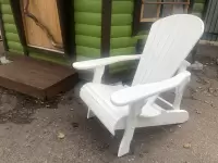 Кресло Адирондак белое фото 1