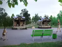 Домик для ярмарки "Декоративный" 2x3м