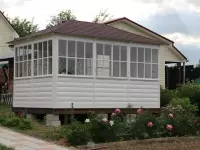 Павильон застекленный \"Белый\"