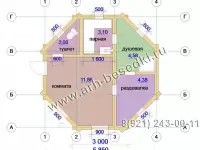 Банька рубленая из бревна