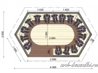 Садовая беседка "Каширская"