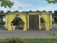 Веранда в стиле лофт из бруса фото № 2