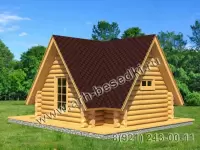 Баня из бревна, ручная рубка