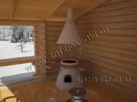 Баня с беседкой