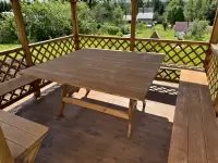 Беседка квадратная 3х3 Кентукки №4