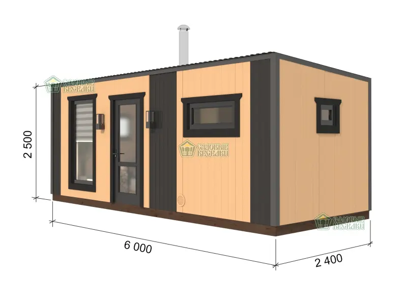 Баня каркасная Север чертеж с размерами