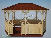 Садовая беседка "Коломенская"