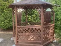 БЕСЕДКА "ТЕМНАЯ СЕТКА" (АРТ: 999) с монтажом или готовый комплект для самостоятельной сборки