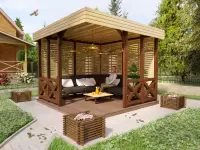 Беседка-веранда Роксана L 3х3м №2