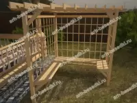 Пергола садовая квадратная