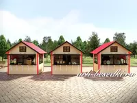 Домик для ярмарки деревянный 2x3м