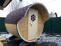 Баня бочка "Двоечка" -Длина 2 м