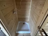 Баня с панорамными окнами ”Black Onyx” фото интерьер 12