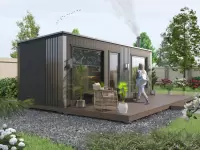 Баня с панорамными окнами ”Black Onyx” фото 3