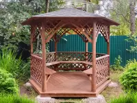 Беседка Арка в цвете орех №1