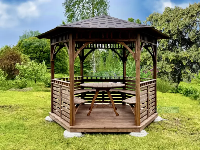Беседка деревянная эдем №1