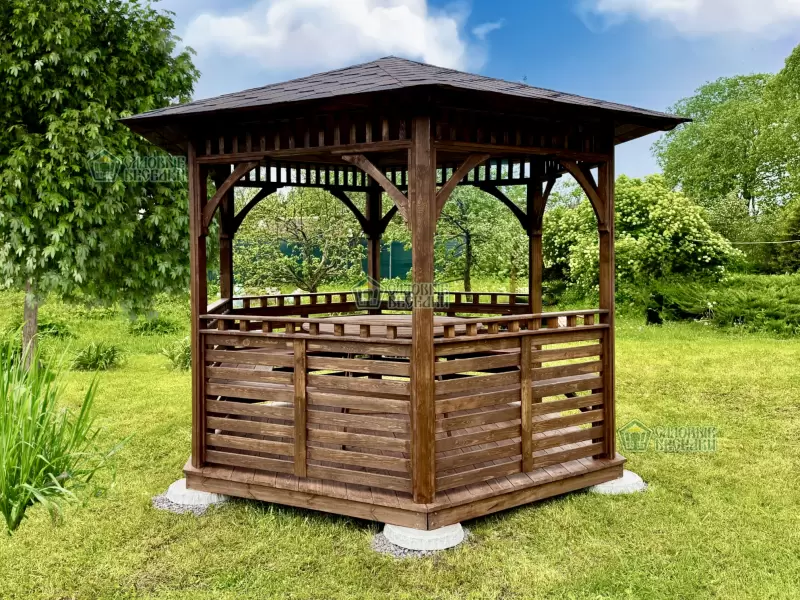 Беседка деревянная эдем №2