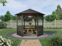 Беседка из дерева Эдем №5