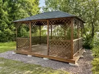 Беседка Кентукки XL в размере 3х4,5 открытого типа по акции Все включено со сборкой №11