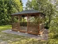 Беседка Кентукки XL в размере 3х4,5 открытого типа по акции Все включено со сборкой №15