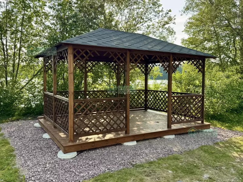 Беседка Кентукки XL в размере 3х4,5 открытого типа по акции Все включено со сборкой №10
