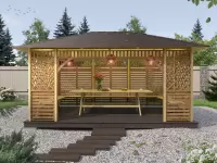 Беседка Колорадо 3х4,5 открытого типа №1