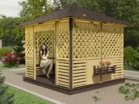 Беседка квадратная Адель 3х3 №2