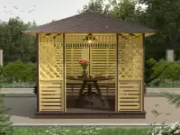 Беседка квадратная Адель 3х3 №6