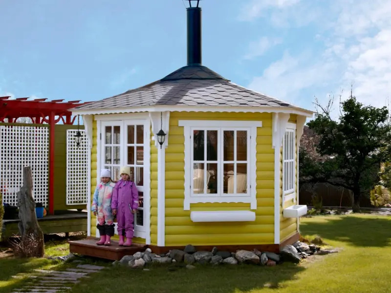 Гриль беседка из дерева Лайм 9,5м2 №2