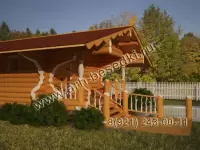 Проект сруба бани с большой комнатой отдыха