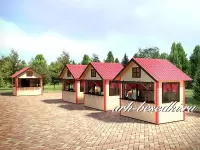 Домик для ярмарки деревянный 2x3м