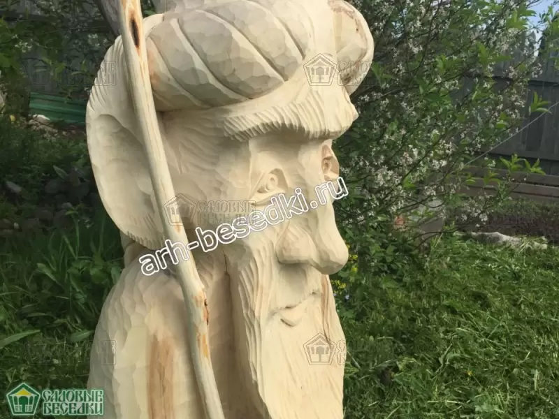 Сказочная скульптура из дерева "Леший"