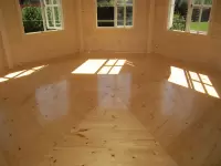 Застекленная беседка восьмигранная 17м2