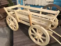 Телега деревянная декоративная