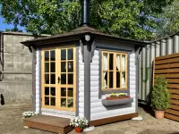 Гриль-беседка Vilkas grey 9,5 м 2 выставочный образец в Москве Под ключ №3