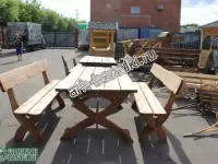 Комплект деревянной мебели для дачи