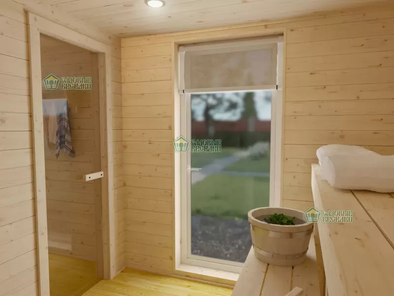 Готовая баня Скандинавия фото интерьера 4