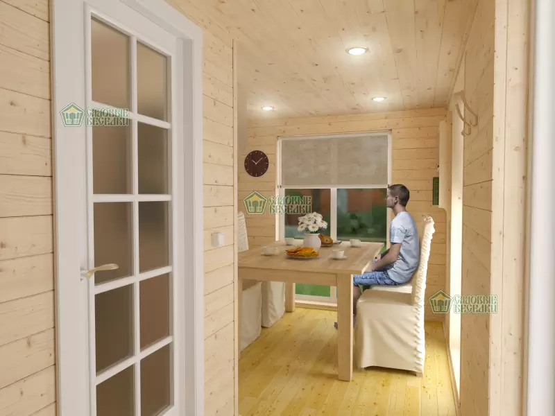 Готовая баня Скандинавия фото интерьера 5