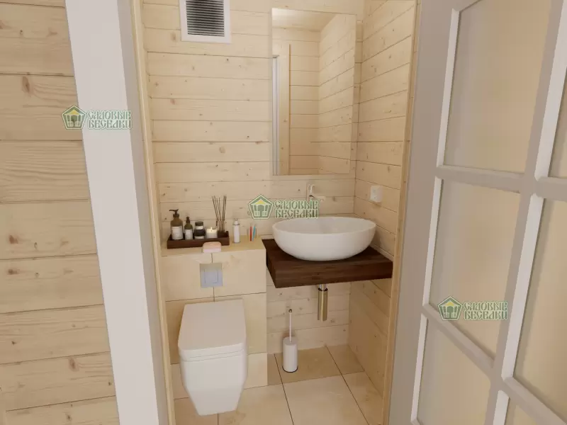 Готовая баня Скандинавия фото интерьера 7